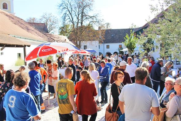 Bei sonnigem und warmem Herbstwetter zog es insgesamt weit über 400 interessierte BesucherInnen in den Meierhof.